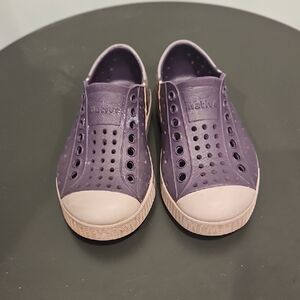 Native Kids Dark Purple Slip-On Sneakers Size C8